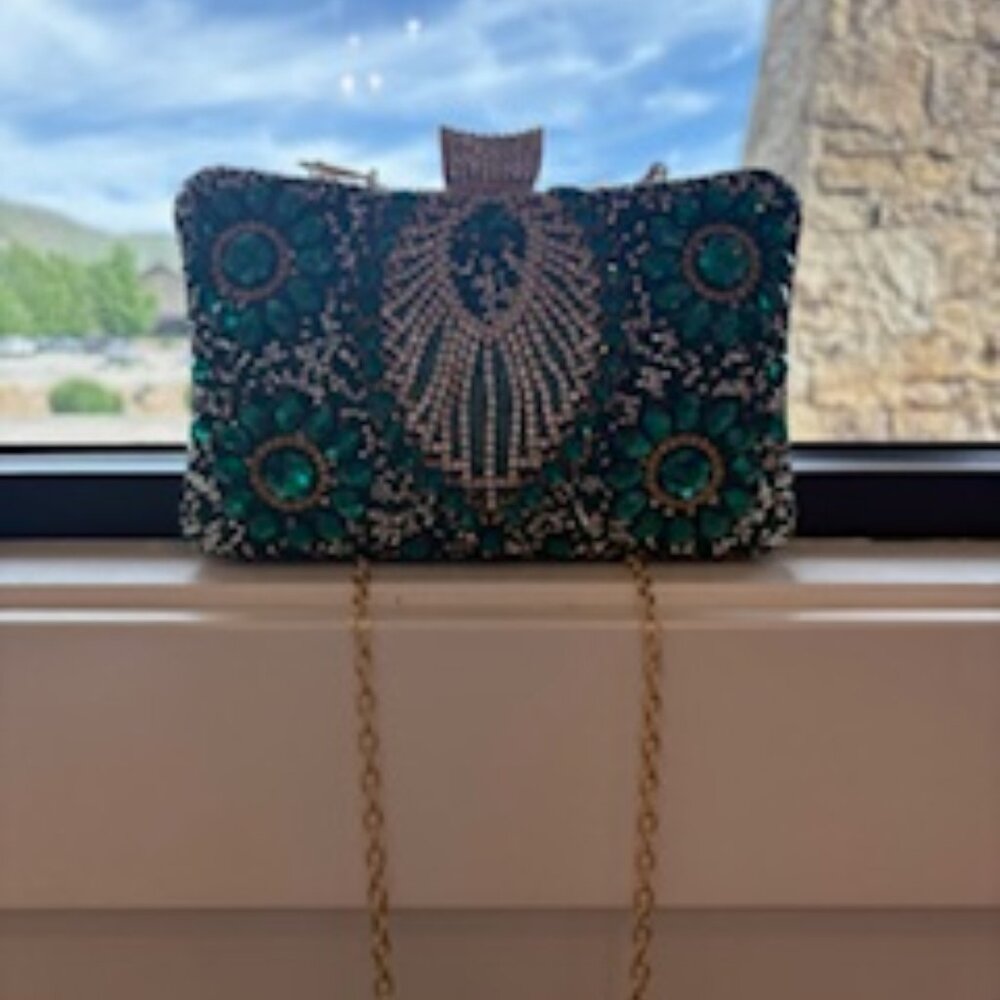 WOMEN DINNER CHAIN ONE-SHOULER DIAMOND BAG - Picture 4 of 6